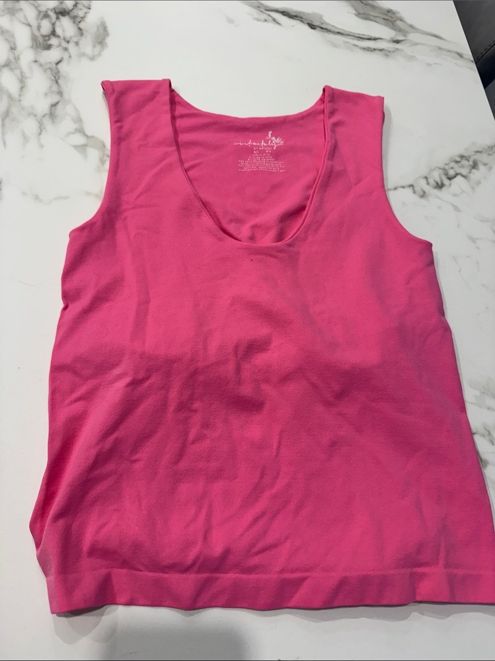 Free People Scoop Neck Tank Top - Bright Pink
